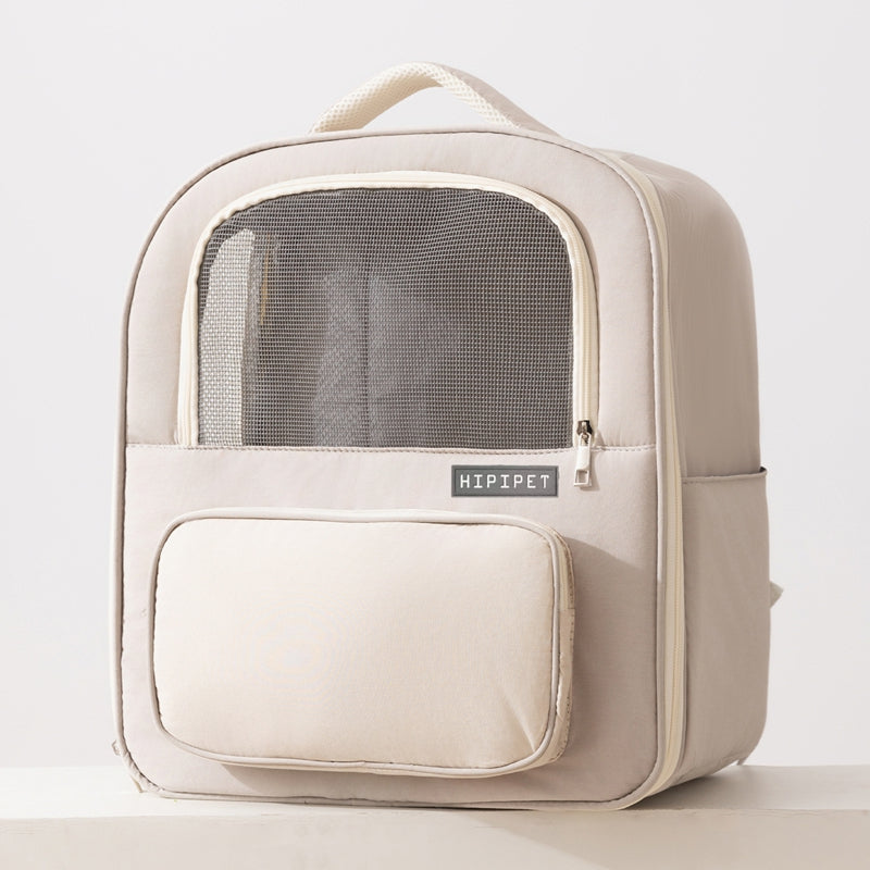 Breathable Pet Carrier Backpack, Warm & Comfortable Cat Dog Travel Backpack With Mesh Window