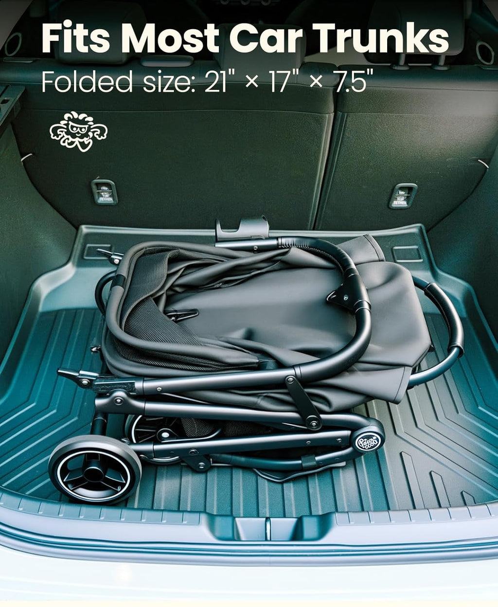 Pet Stroller 4 Wheel Dog Cat Foldable Removable Carrier 33lb Black