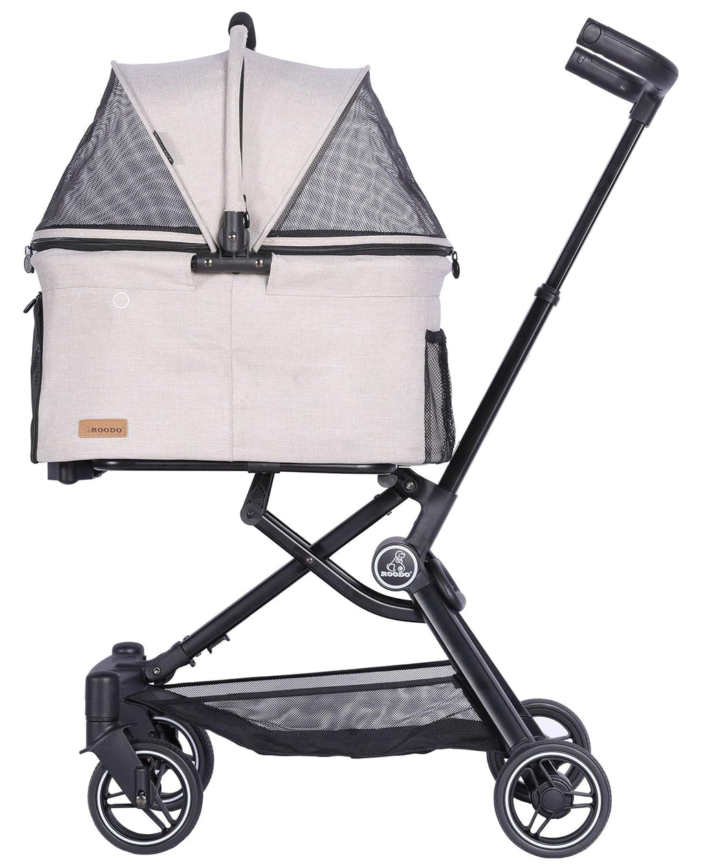 3 in 1 Pet Stroller Dog Cat Travel System Detachable Carrier Foldable 30lb