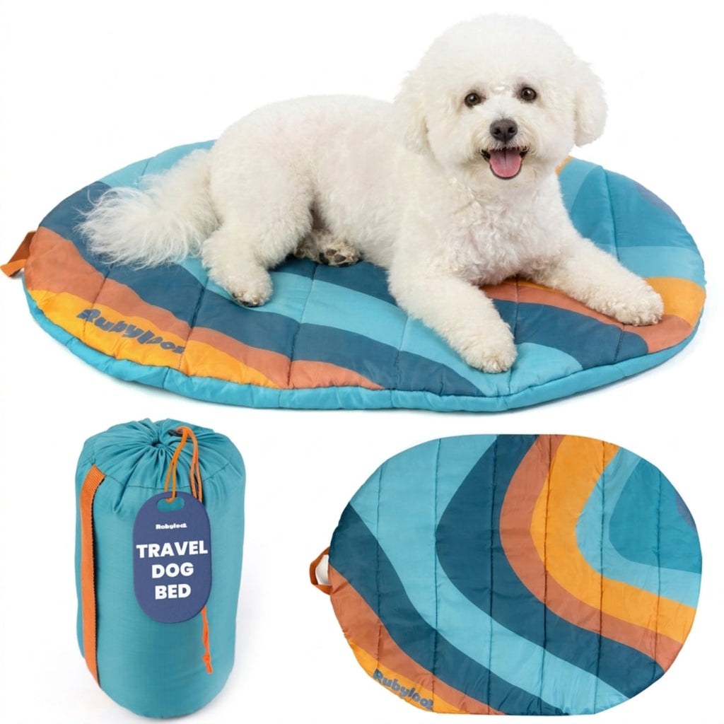 Travel Dog Bed - Foldable & Packable for Travel, Road Trip, Camping