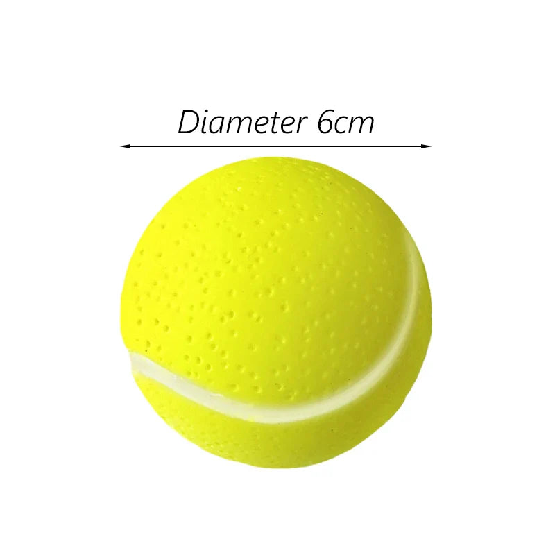Squeaky Pet Dog Ball Toy for Small Dogs | Interactive Rubber Chew Toy