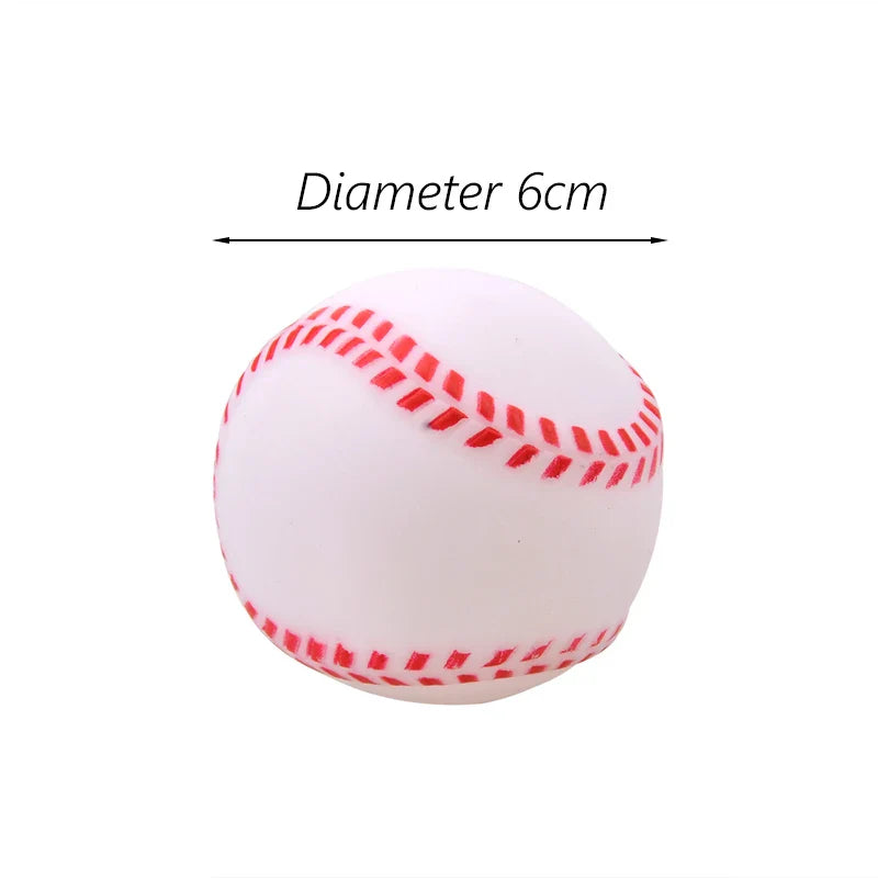 Squeaky Pet Dog Ball Toy for Small Dogs | Interactive Rubber Chew Toy