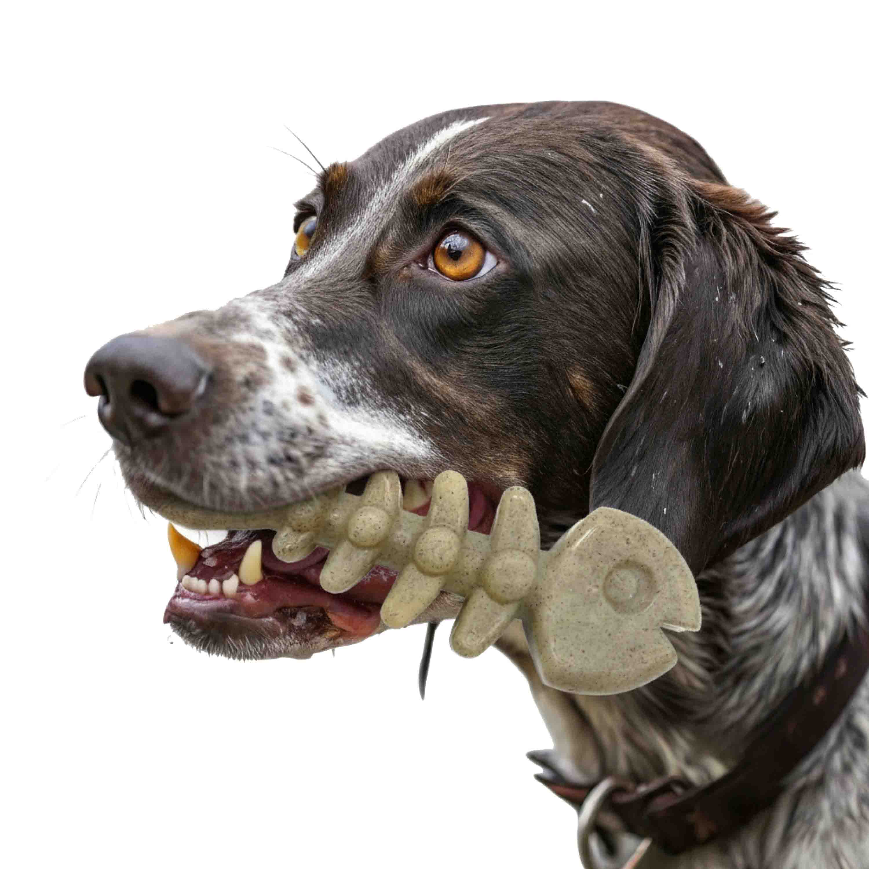 Fish Bone Nylon Dog Toy for Aggressive Chewers | USA Made | SodaPup