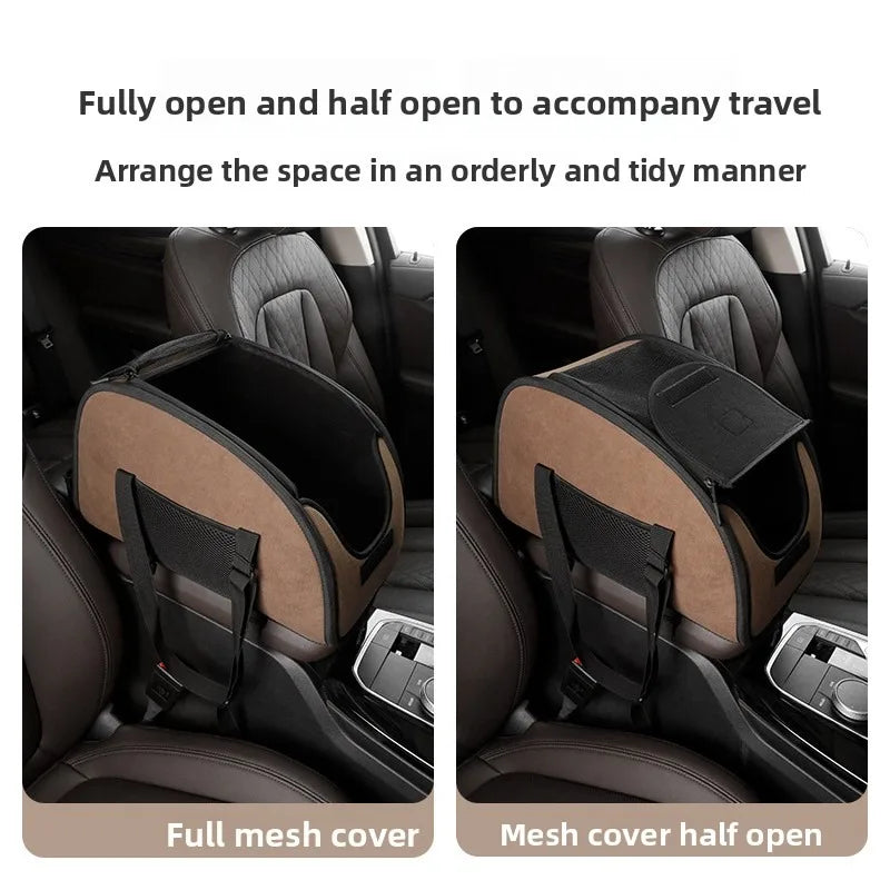 Safety Dog Car Seat for Small Medium Dogs Cat Dog Booster Car Seat with Seat Belt Up To 11lbs Washable Dog Seats Pet Carrier