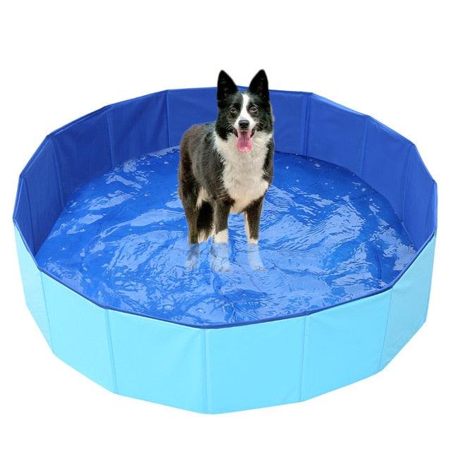 Dog Swimming Pool Foldable Pet Bath Swimming Tub Bathtub Pet Collapsible Bathing Pool for Dogs Cats Kids Big Size Bathing Pool Pet Pool Bathing Tub Outdoor Swimming Pool for Large Small Dogs