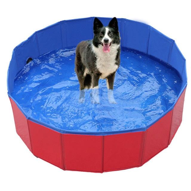 Dog Swimming Pool Foldable Pet Bath Swimming Tub Bathtub Pet Collapsible Bathing Pool for Dogs Cats Kids Big Size Bathing Pool Pet Pool Bathing Tub Outdoor Swimming Pool for Large Small Dogs