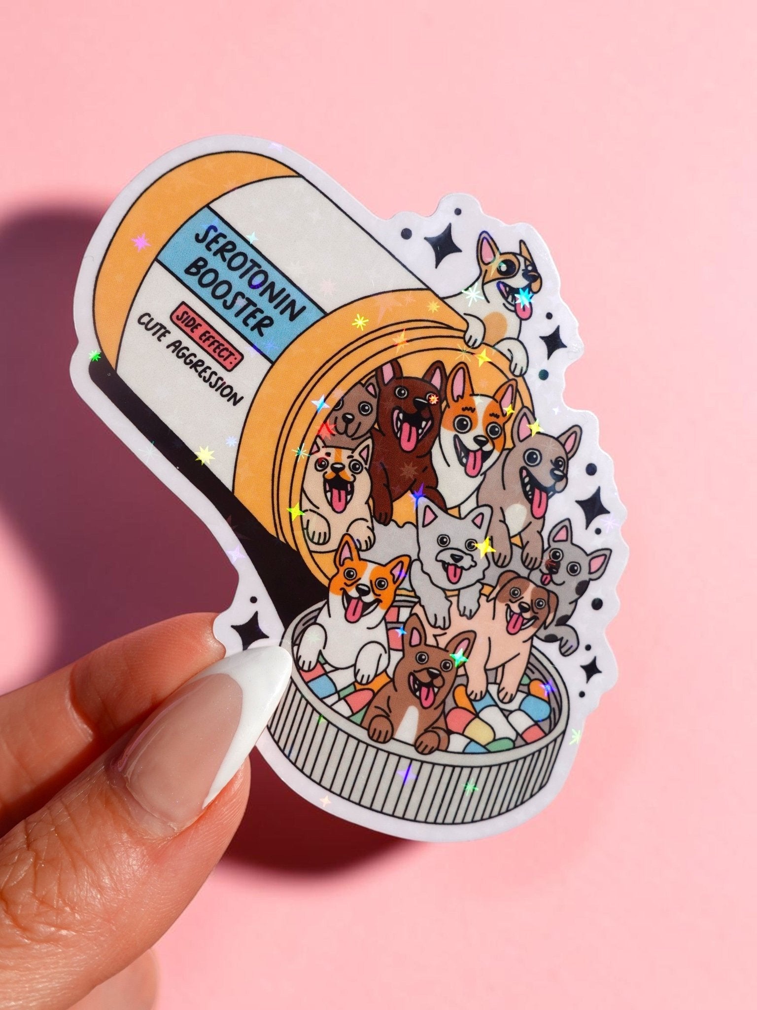 Dogs Serotonin Booster Sticker