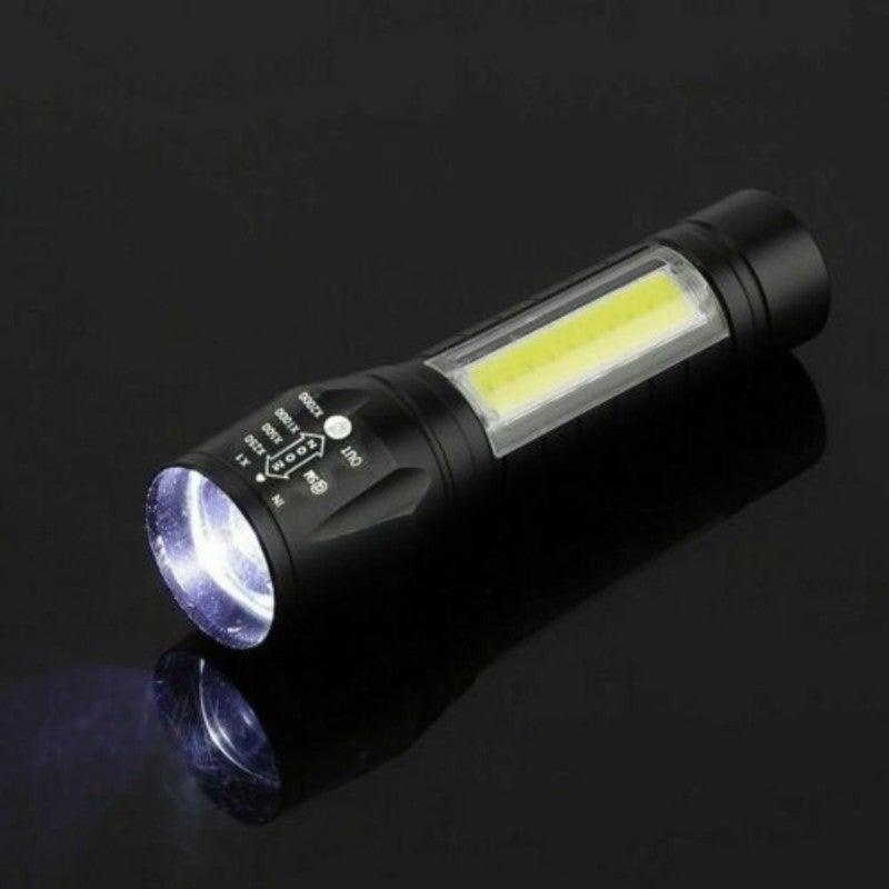 Flashlights Rechargeable USB Portable Super Bright Waterproof Zoomable Portable  LED Focus Flashlight Mini Torch Tactical Flash Light Torch Light  Camping Hiking