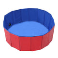 Foldable Dog Swimming Pool Pet Bath Swimming Tub Bathtub Outdoor Indoor Collapsible Bathing Pool Collapsible PVC Outdoor Bathing Tub for Large Small Dogs Collapsible Non-Slip Puppy Bathing Tub