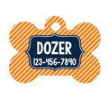 Personalized Dog Tag - Custom Dog Collar Bone Shaped Tag with Vibrant Print
