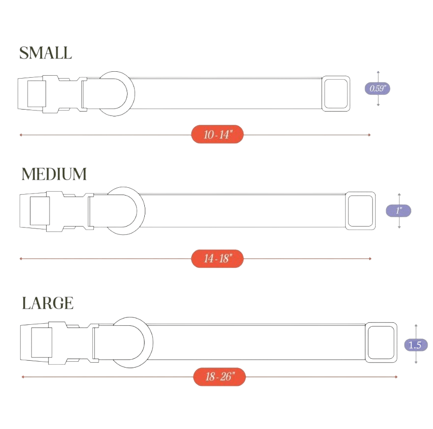 Tilley + Me Hemp Cotton Dog Collar – Durable, Adjustable, Soft – Joshua Tree